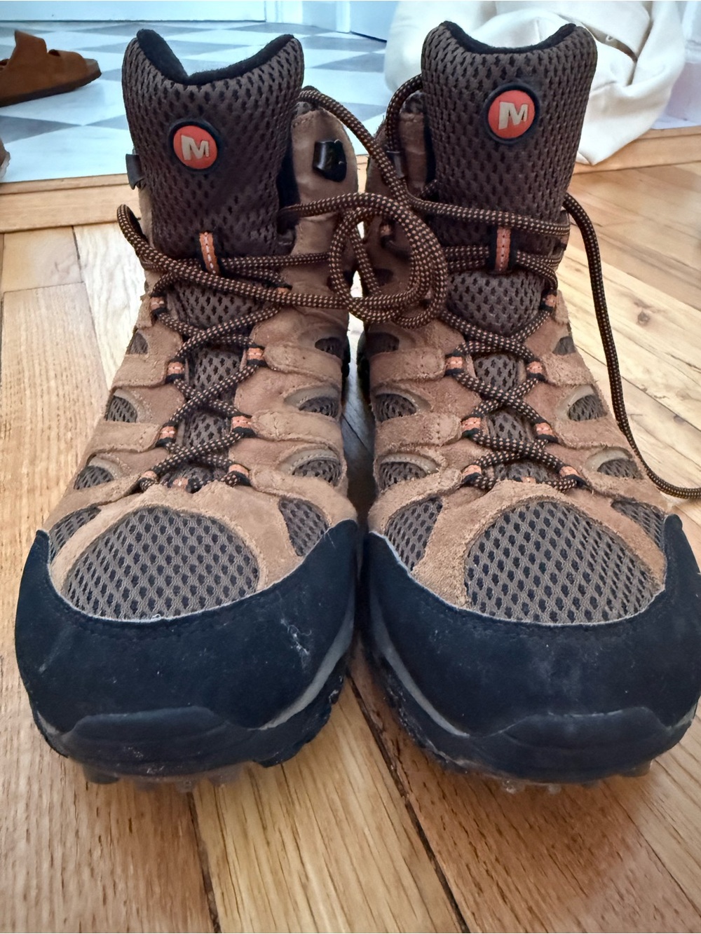 Merrell Brown and Black Men's Hiking Boots